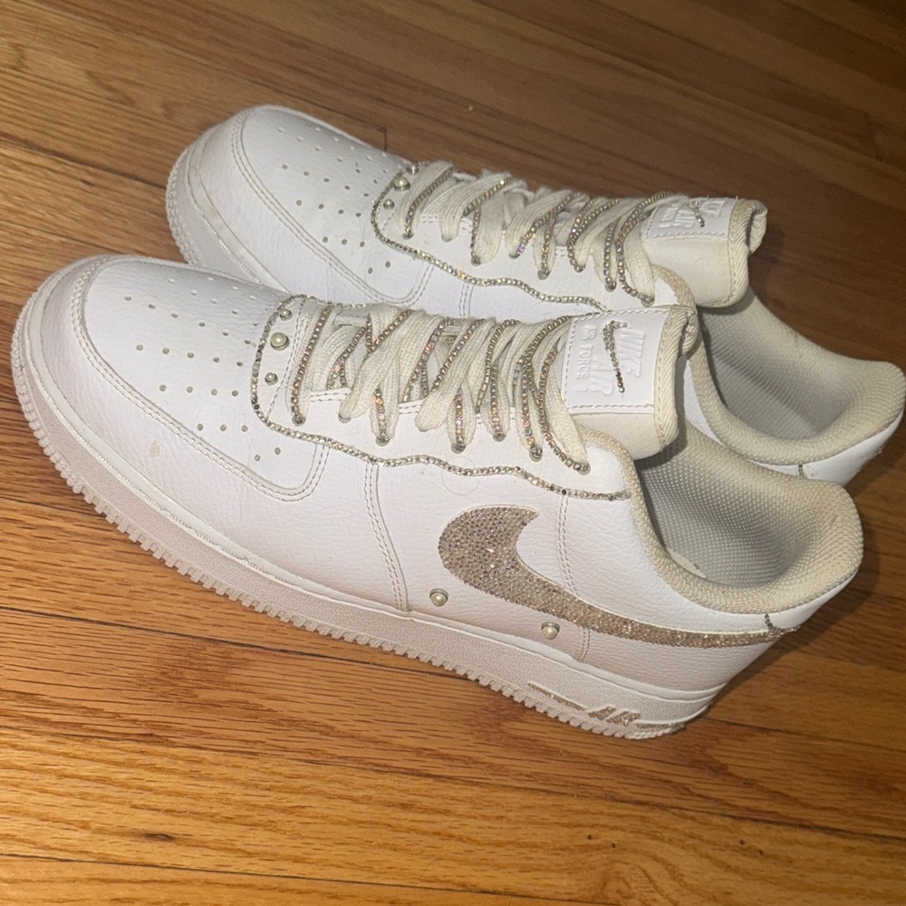 Nike Air Forces -Blinged out